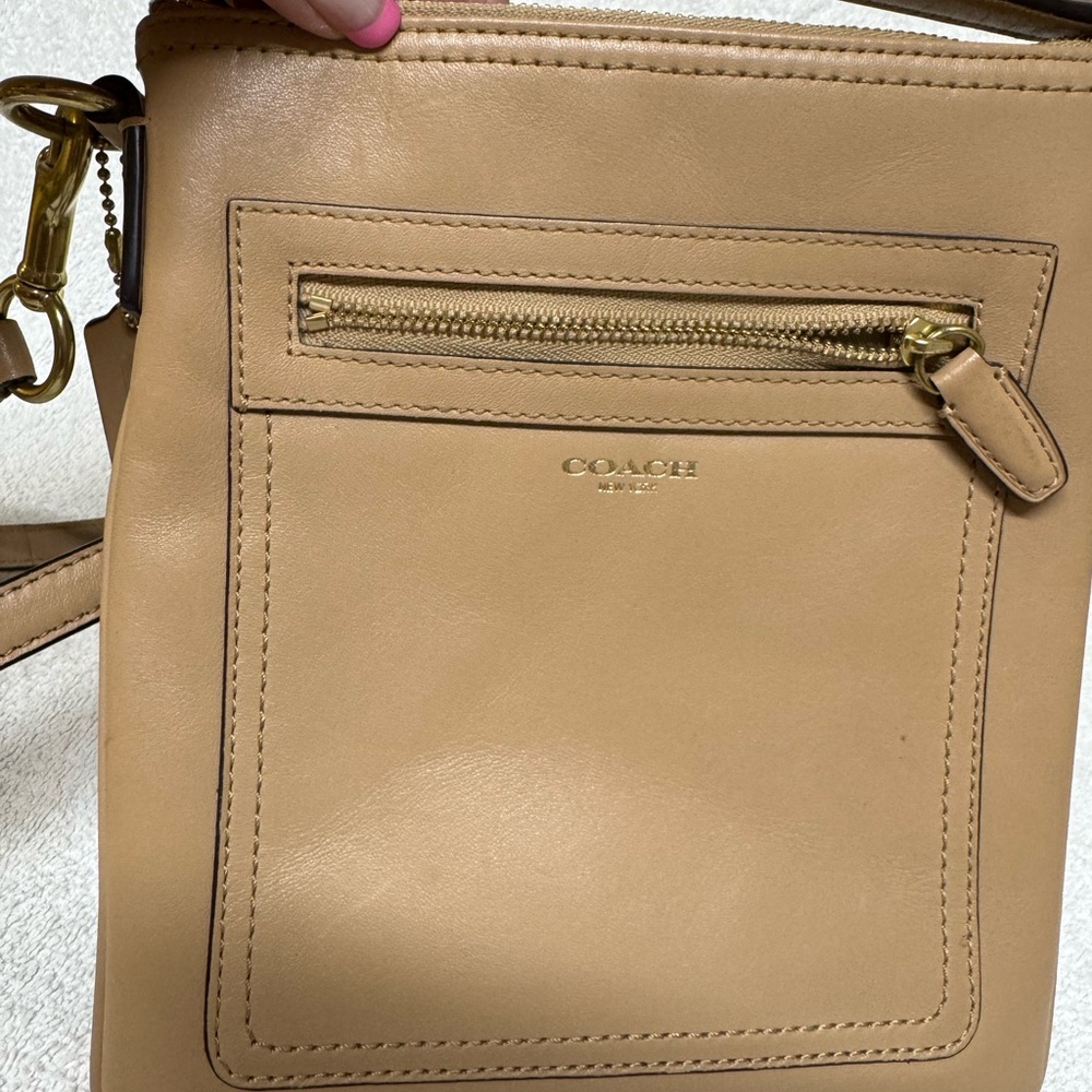 Coach Tan Leather Crossbody Bag